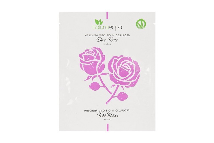 TWO ROSES organic cellulose face mask - soothing